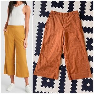 Banana Republic Rowan Wide-Leg Linen Blend Crop Pant